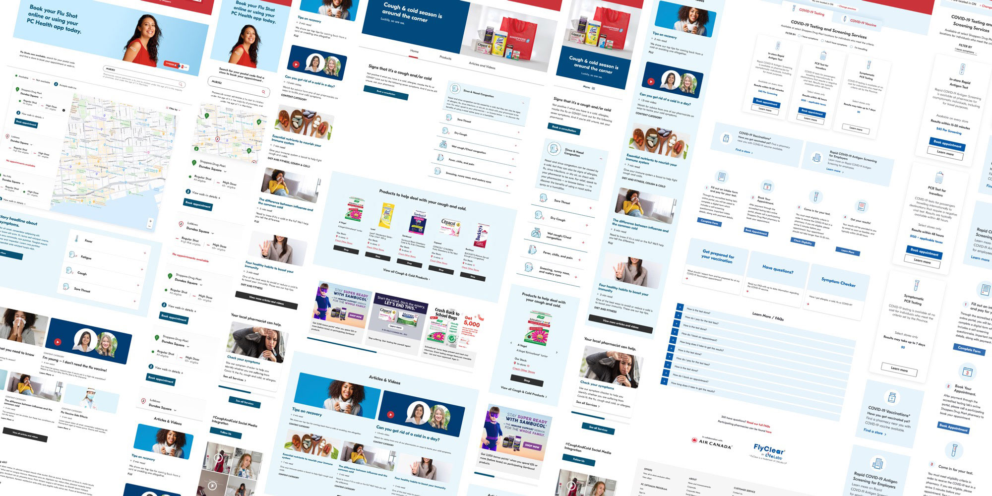 Shoppers Drug Mart website in desktop and mobile formats